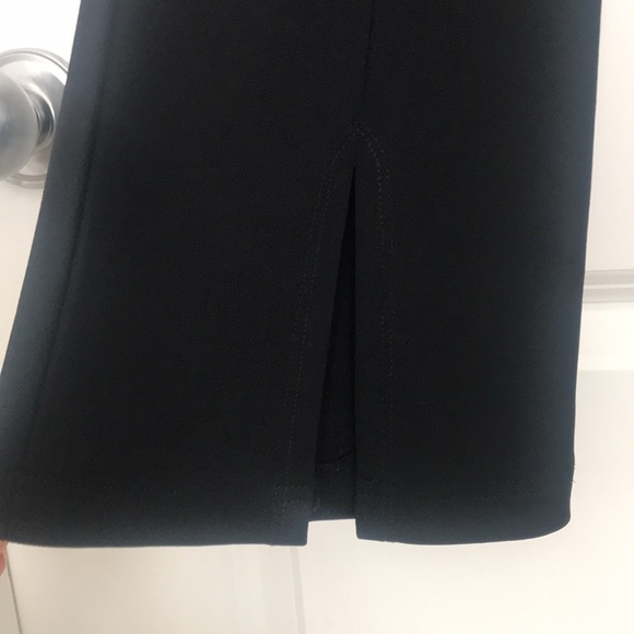 ABS Black Pants with Bottom Slit - Picture 3 of 6